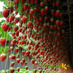 Клубника ампельная Анастасия купить по цене от 370р. в интернет-магазине «Посадика» с доставкой почтой в в Североуральске и по всей России – [изображение №1].